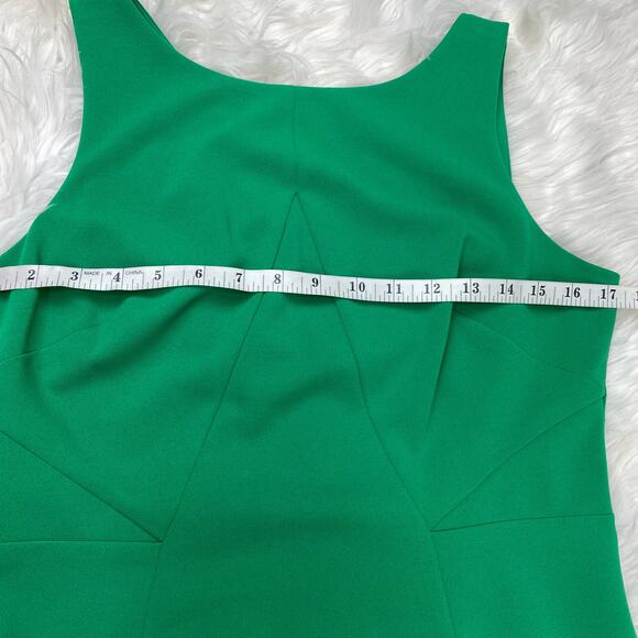 Vince Camuto Women's Cocktail Sheath Dress Size 8 Emerald Green Sleeveless - Picture 16 of 16